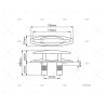 CORNAMUSA NARROW SS 316 S/DRE 135MM