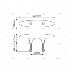 CORNAMUSA ARCH INOX SS 316 254MM