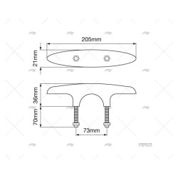 CORNAMUSA ARCH INOX SS 316 203MM