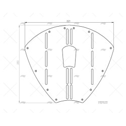 PLACA DE PROTECCION PROA 320MM