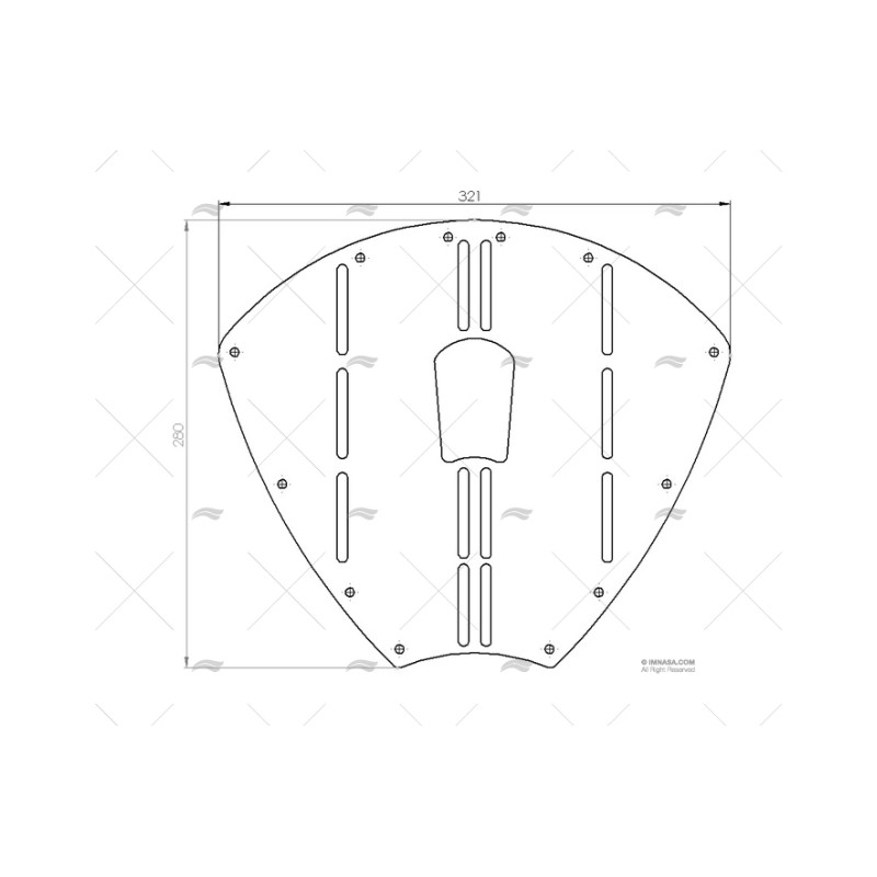 PLACA DE PROTECCION PROA 320MM