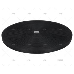 CINCHA 25MMX150M NEGRA POLIURETANO
