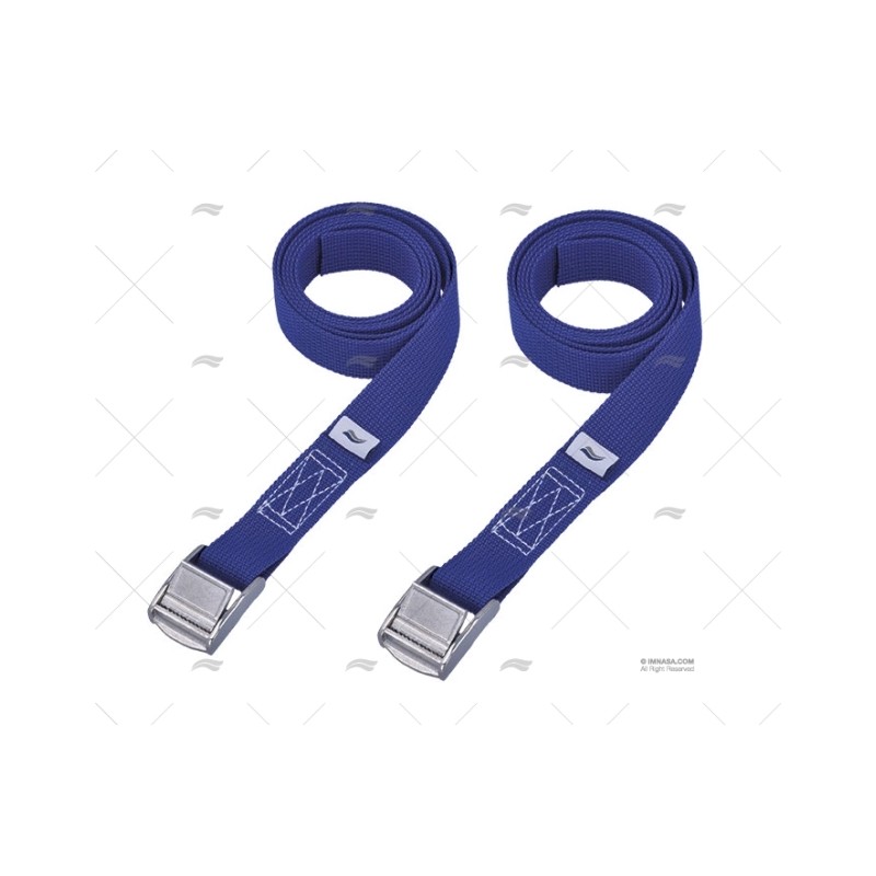 CINCHA 25MM 2,5MT AZUL COCODRILO 2U