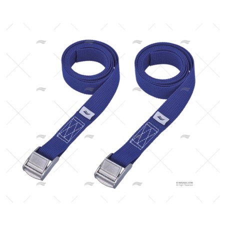 CINCHA 25MM 2,5MT AZUL COCODRILO 2U