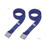CINCHA 25MM 2,5MT AZUL COCODRILO 2U