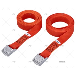 CINCHA 25MM 2,5MT NARANJA COCODRILO 2U