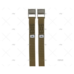 CINCHA 25MM 2,5MT TIERRA COCODRILO 2U