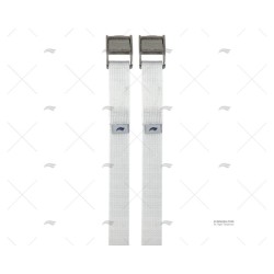 CINCHA 25MM 2,5MT BLANCA COCODRILO 2U