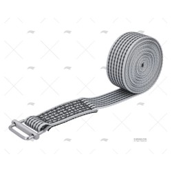 CINCHA 40MM 3,5MT GRIS-N HEBILLA GRIP