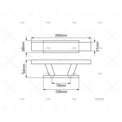 CORNAMUSA INOX 205MM