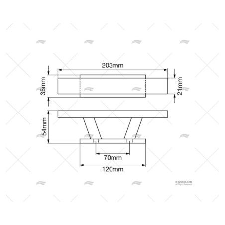 CORNAMUSA INOX 205MM