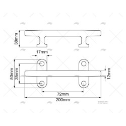 CORNAMUSA 200MM INOX