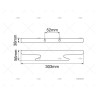 CORNAMUSA TECA 300MM ARC MARINE