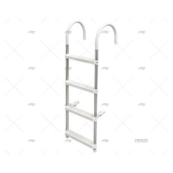 ESCALERA 4 PELD. ALUMINIO EXTRAIBLE
