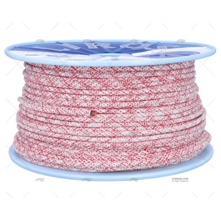 ESCOTA TOP GRIP 06MM BLANCO/ROJO 200M LIROS
