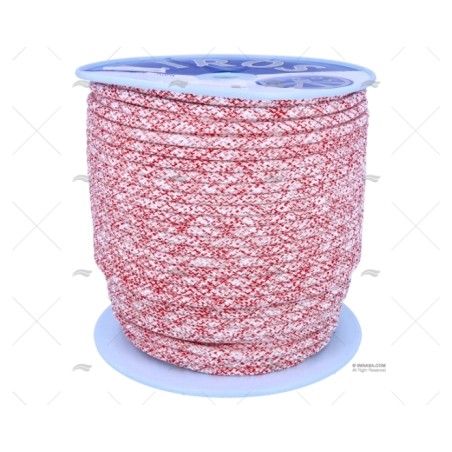 ESCOTA TOP GRIP 12MM BLANCO/ROJO 200M LIROS