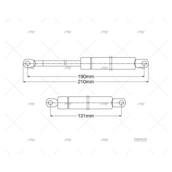 PISTON GAS 190 15/6 13K INOX IMNASA