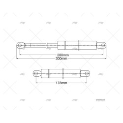 PISTON GAS 280 18/8 27K INOX IMNASA