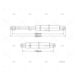 PISTON GAS 165 15/6 13K INOX IMNASA
