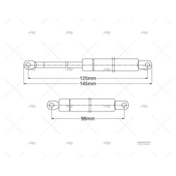 PISTON GAS 125 15/6 4K INOX IMNASA