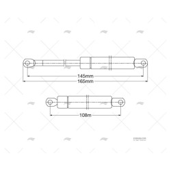 PISTON GAS 145 15/6 4K INOX IMNASA
