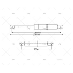 PISTON GAS 255 18/8 4K INOX IMNASA