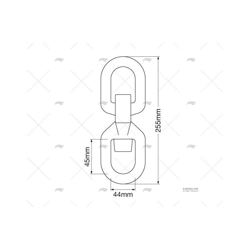 GIRATORIO INOX 22MM