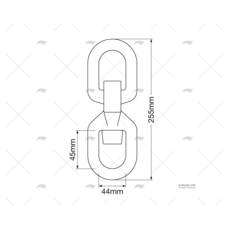 GIRATORIO INOX 22MM