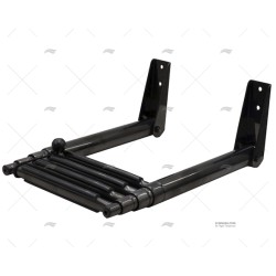 ESCALERA 4 PELD. TELESCOPICA 254MM NEGRA