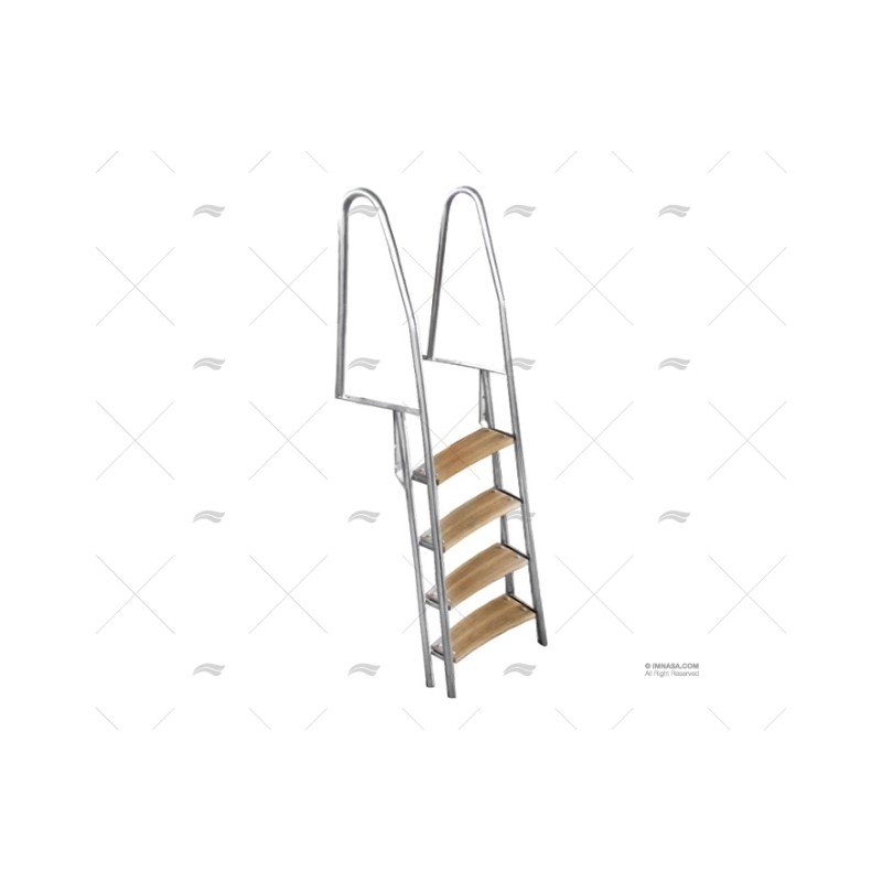 ESCALERA 4 PELD. INOX DE PUERTO