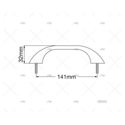 PASAMANO 141MM INOX 316 MARINE TOWN