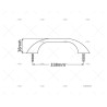 AGARRADERA INOX SS316 C/ESPARRAGOS 338MM MARINE TOWN