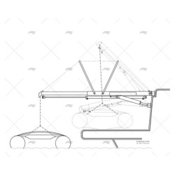 PASARELA BS PI457 2250MM 12V 300KG.INOX BESENZONI