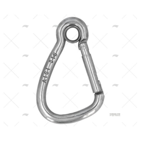 MOSQUETON CON OJO 65MM INOX HARNES KONG