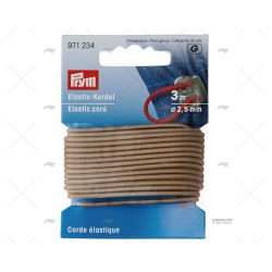 CORDON ELASTICO BEIGE DIAM 2.5MM PRYM