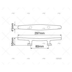 CORNAMUSA INOX 297MM