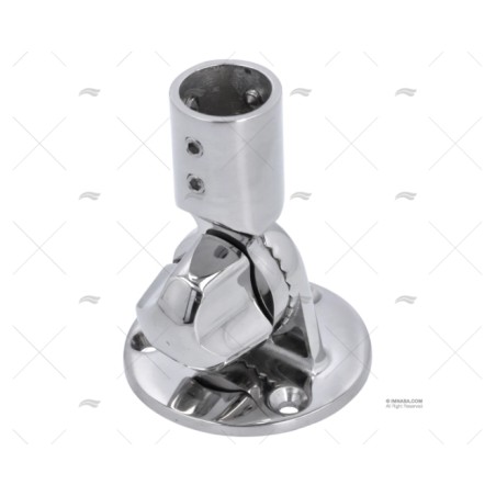 BASE REGULABLE INOX PARA TUBO 22MM