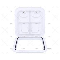 TAPA REGISTRO PVC BLANCA 370X375MM