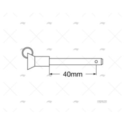 TERMINAL RAPIDO INOX 303 10X40MM