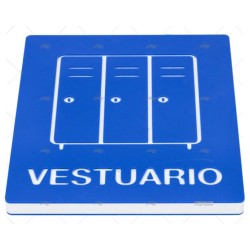 SEÑAL DE VESTUARIO TAQUILLAS Y LETRAS IMNASA
