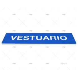 SEÑAL DE VESTUARIO CON LETRAS IMNASA
