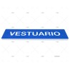 SEÑAL DE VESTUARIO CON LETRAS IMNASA