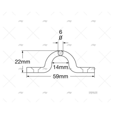 PUENTE DE D 6MM INOX