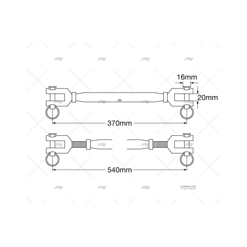 TENSOR INOX-316 20MM