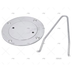 TAPA REGISTRO INOX 124MM EXTERIOR