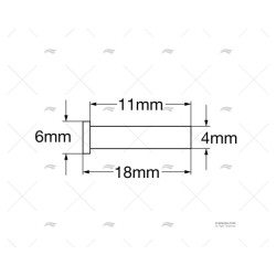PASADOR 4MM X 13MM VIADANA