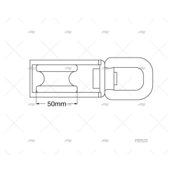 POLEA BASCULANTE PARA CABLE