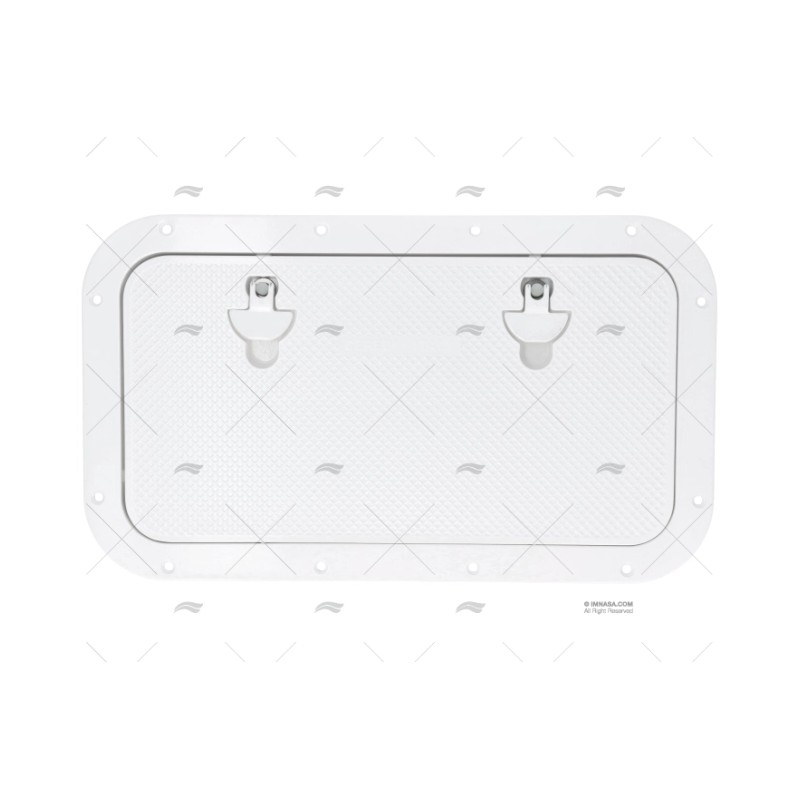 TAPA 600X350MM BLANCA ALUMINIO