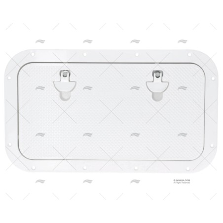TAPA 600X350MM BLANCA ALUMINIO