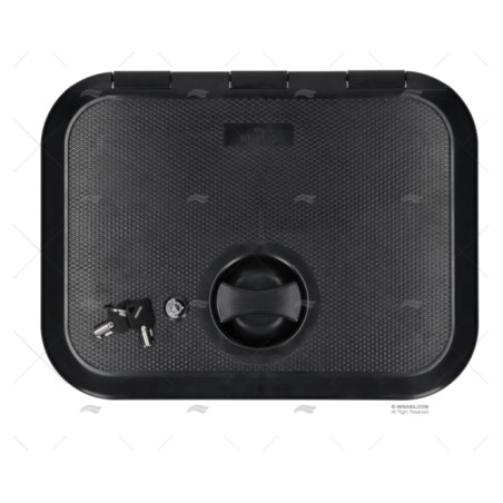 TAPA 280X375MM NEGRA C/LLAVE